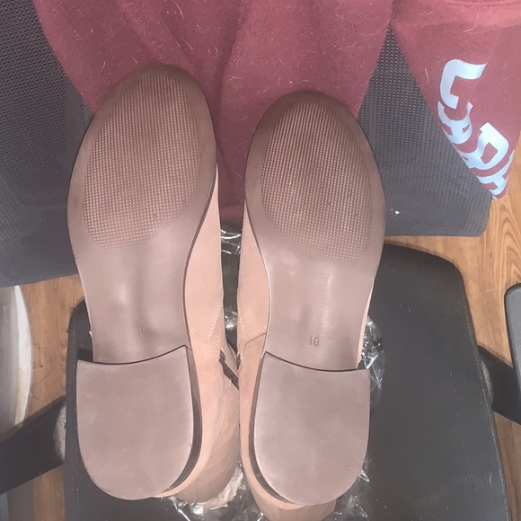 (1542) Driver Club Women's Taupe Suede Leather High Top Riding Boot Knee Size 10 - Picture 9 of 10